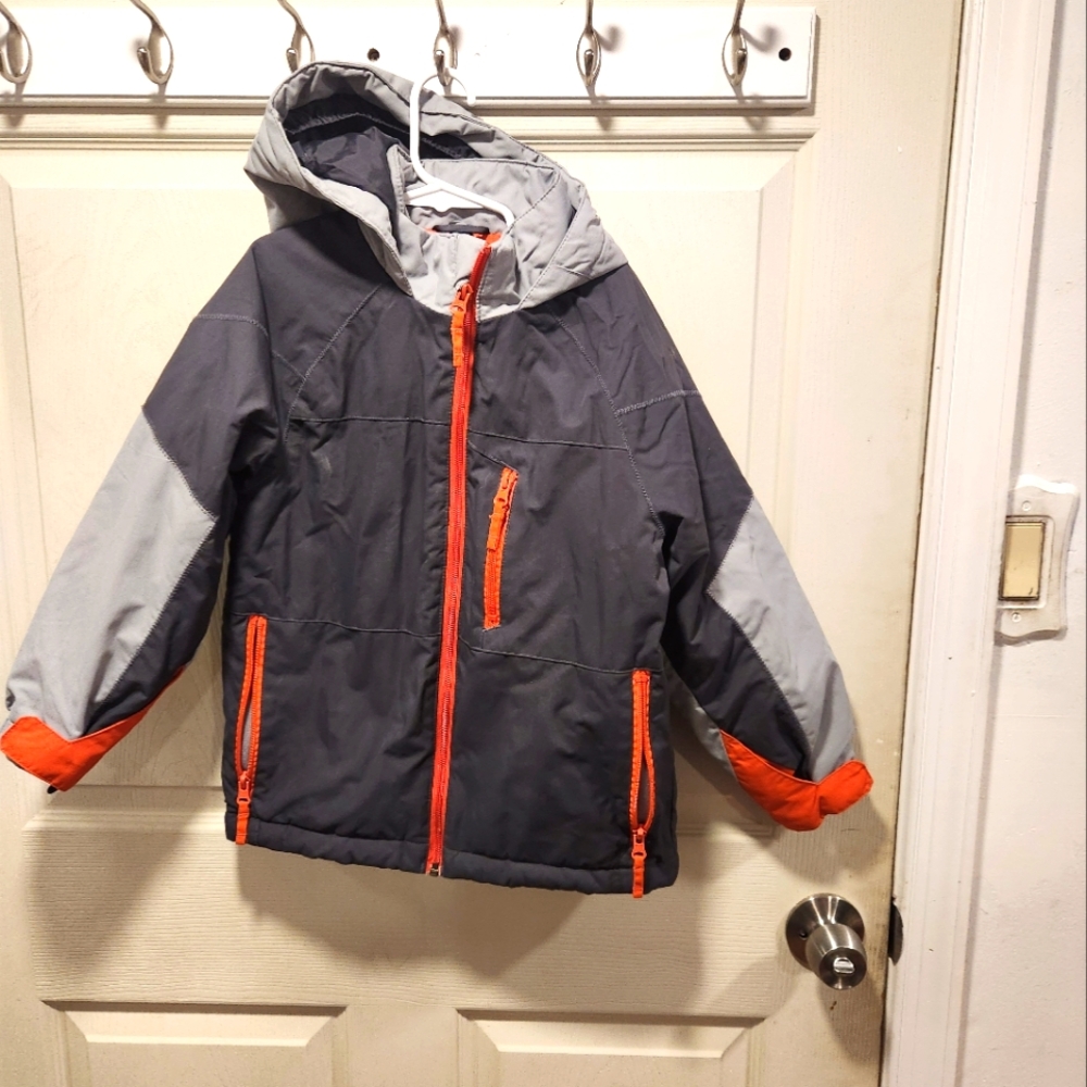 Kids Two-Tone Hooded Jacket Tags Were Taken Off But Jacket Was Never Worn.
